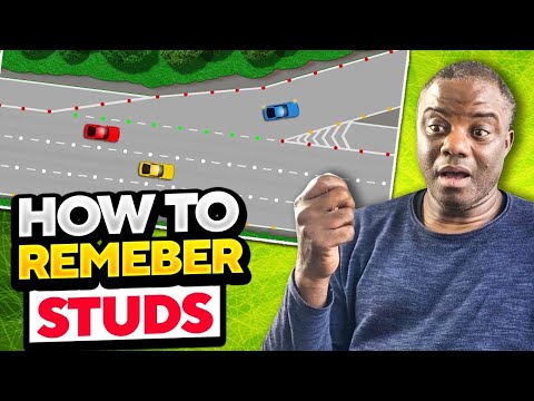 Reflective studs on a motorway to pass your theory test | Driving theory uk