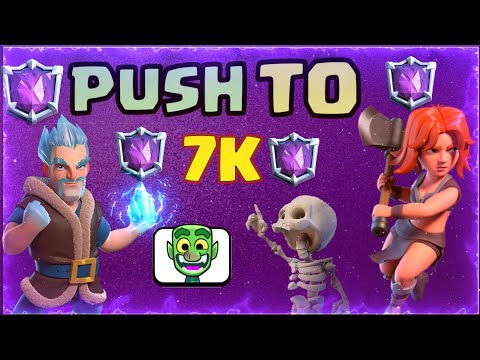 Pushing Top 500 ladder Live! with this NASTY Graveyard Cycle deck! | Clash Royale
