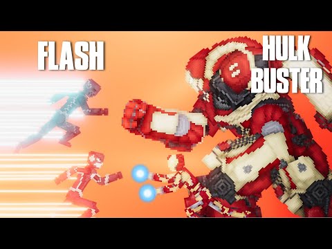 The Flash & Zoom vs Iron Man HULK BUSTER 2024