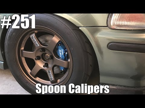 Spoon Twinblock Caliper install on EK Hatch