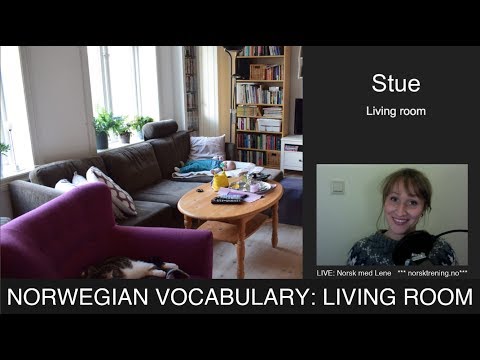 Norwegian vocabulary: Living room