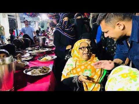 Akbaruddin Owaisi Meet people and Had Dinner at Raju Nagar, riyasath Nagar Div.. under Chandrayanagu