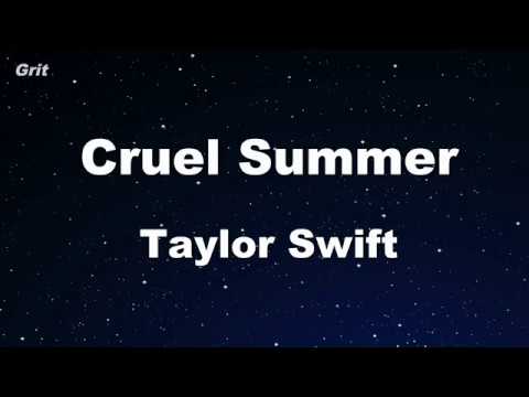 Cruel Summer - Taylor Swift Karaoke 【No Guide Melody】 Instrumental