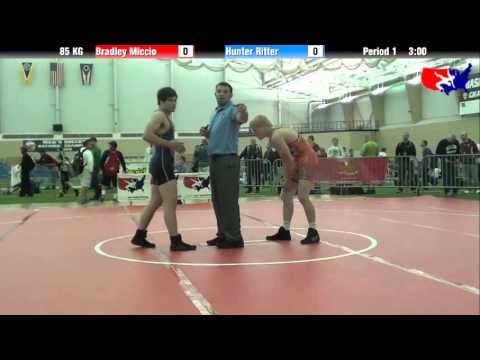 Bradley Miccio vs. Hunter Ritter at 2013 ASICS FILA Cadet Nationals - GR