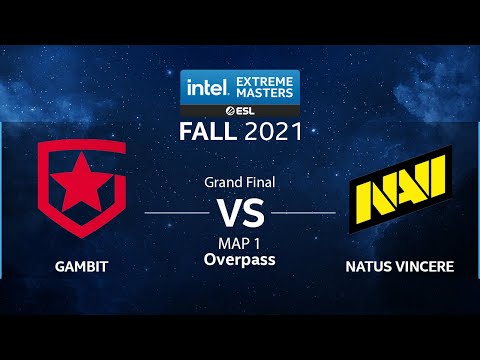 CS:GO - Gambit vs. Natus Vincere [Overpass] Map 1 - IEM Fall 2021 - Grand Final - CIS