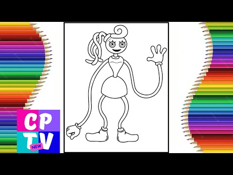 Mommy long legs coloring pages/ Poppy playtime coloring pages/ Elektronomia - Sky High [NCS Release]