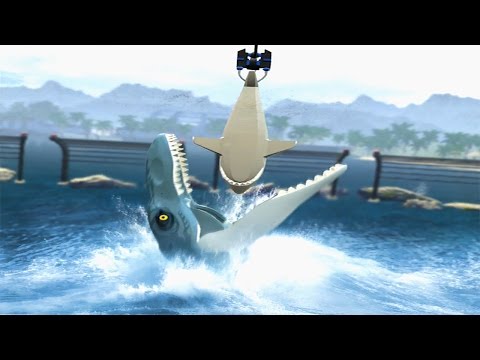 LEGO Jurassic World: Jurassic World Hub Free Play Guide #3 - Mososaurus Arena - Gyrosphere Valley