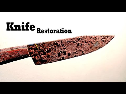 Rusty old kitchen knife restoration | Antique Restoration | Extremely Rusted Antique Knife