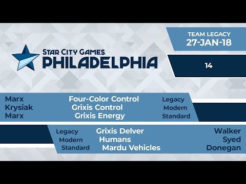 SCGPHILLY: Round 14 - Marx, Krysiak, Marx vs Walker, Syed, Donegan | Legacy
