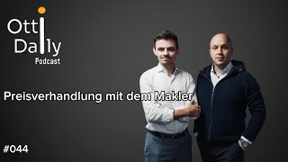 Preisverhandlung mit dem Makler