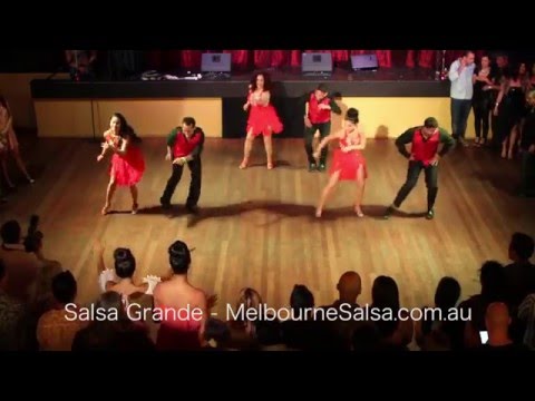MELBOURNE SALSA Cuban Salsa Pro -Team - Dec 2015 Xmas Ball Showcase