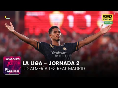 Los goles del UD Almería 1-3 Real Madrid | Show de Bellingham y golazo de Vinicius en Almería