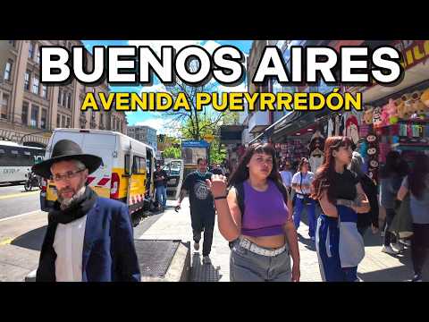 【4K】Entre el Caos de ONCE hasta la Elegancia de RECOLETA - AV. Pueyrredón, BUENOS AIRES WALK