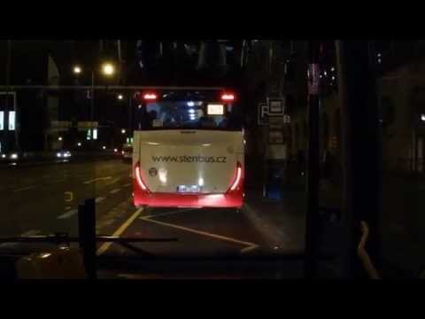 Jízda linkou X-S8 v úseku Hlavní nádraží - Smíchovské nádraží