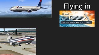 flying in Microsoft Flight Sim X Steam Edition