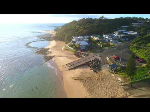 Norah Head drone footage nice waves