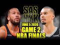 San Antonio Spurs Vs New York Knicks Full Game 2 Highlights June 5 2026 NBA Finals
