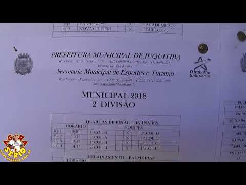 Tabela do Campeonato Municipal de Juquitiba 2018 da 1ª , 2ª e 3ª Divisão de Juquitiba