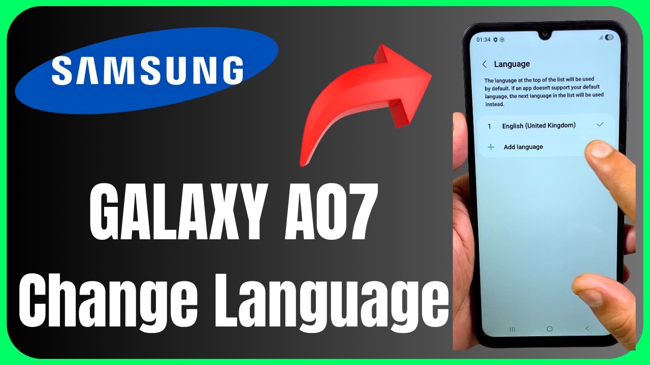 🌍 How to Change Language on Galaxy A07 | Step-by-Step Guide 🌍