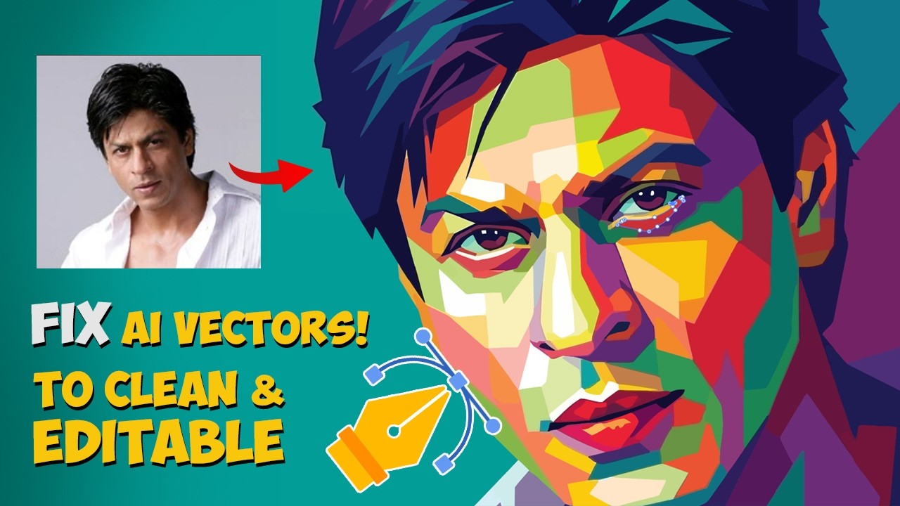 Fix AI Vectors! Turn Them into Clean, Editable Illustrator Files