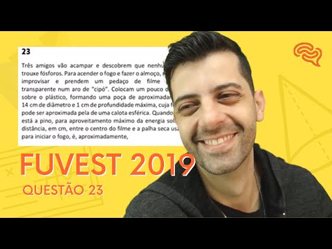 FUVEST 2019 - Q23 - Three friends go camping and discover that none of them brought matches.