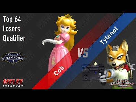 The Big House 8 - Cob (Peach) vs. Tylenol (Fox) - SSBM - Top 64 Losers Qualifier