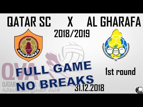 Qatar SC X Al Gharafa 3:1 - Qatar Volleyball League 18/19 - (31.12.2018) NO BREAKS, BACK VIEW