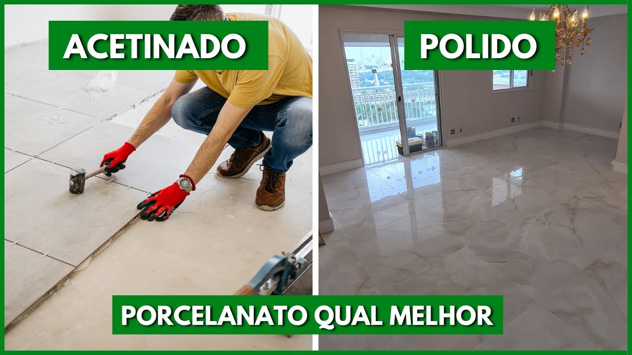 QUAL É O MELHOR PORCELANATO POLIDO OU ACETINADO ONDE USAR CADA UM DELES