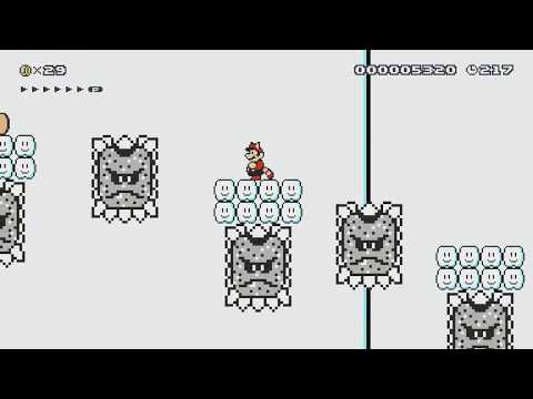 2-3 Snow Drift Valley by Farts R Us - Super Mario Maker - No Commentary 1bm