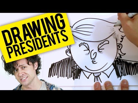 Watch me draw 10 presidents