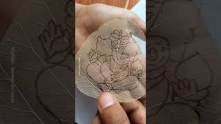 Peepal Leaf Art | Amazing Art Ideas #shorts #youtubeshorts #viralvideo