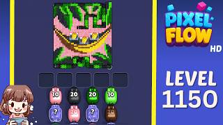 Pixel Flow Level 1150 Solution Walkthrough