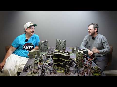 Shadowspecter Aeldari vs. Big Butt Daemons! - 40k Battlereport WTC Terrain