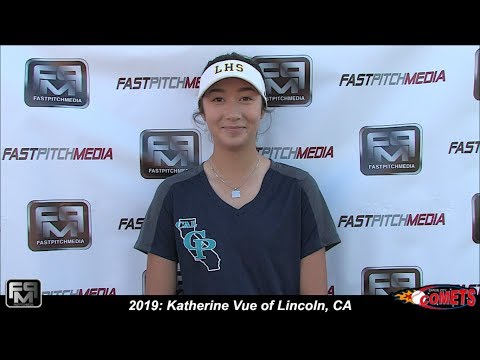 2019 Katherine Vue Outfield and Second Base Softball Skills Video - California Comets