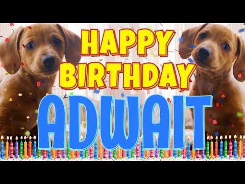 Happy Birthday Adwait! ( Funny Talking Dogs ) What Is Free On My Birthday