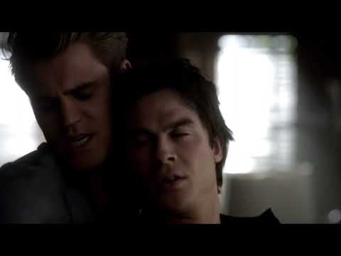 Stefan Stabs Damon And Kisses Elena - The Vampire Diaries 4x05 Scene