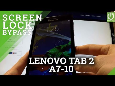 Hard Reset LENOVO Tab 2 A7-10 - reset Password and Pattern
