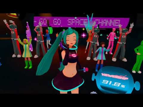 Miku's Far-Out Report Show - Space Channel 5 VR gameplay on Oculus Quest 2