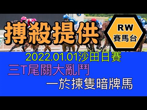 三T尾關大亂鬥，一於揀隻暗牌馬 -  2022.01.01沙田日賽《RW搏殺提供》