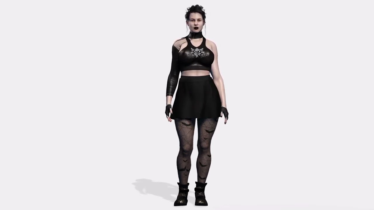Goth Girl 3D Model