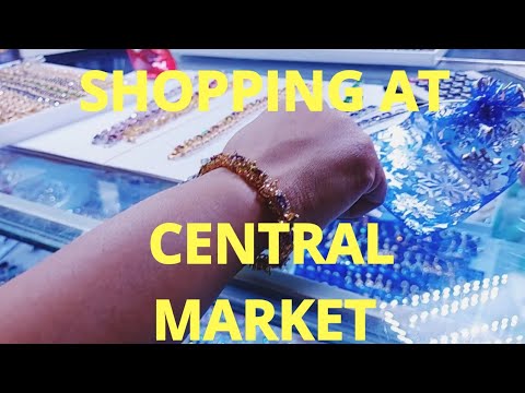Shopping at central market, The Central Market, Phsar Thom Thmey, New Grand Market,