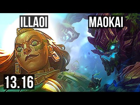 ILLAOI vs MAOKAI (TOP) | 6/2/10, 600+ games, 500+ games | KR Master | 13.16