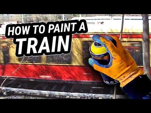 how to paint a train easy | for beginners