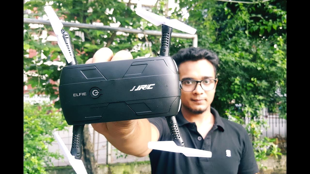 JJRC Elfie Unboxing and Review || Selfiee Drone || Outdoor Flying