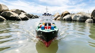 How the Largest Container Ships Pass Through Shallow Waters