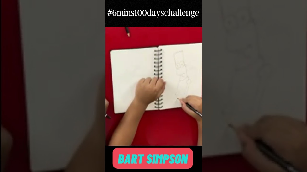 Easy drawing of bart simpsons #shorts