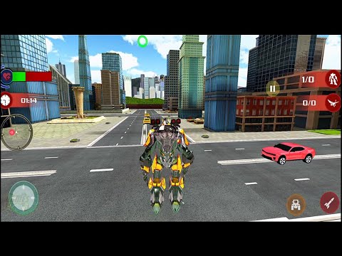 Flying Tractor Robot Transform War: Robot Transformation Games #Part3 - Android Gameplay FHD