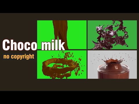 Free Green screen Chocolate Milk Background | No copyright