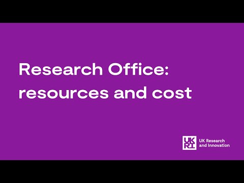 Managing Resources and Costs in the UKRI Funding Services