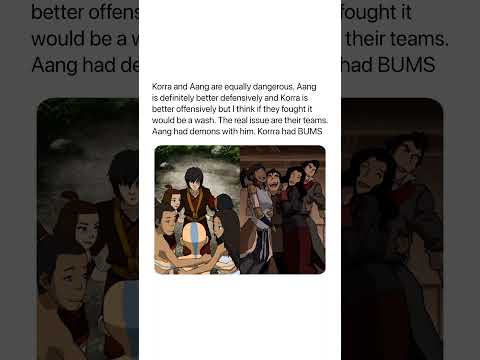 Aang Had Demons Korra Had Bums